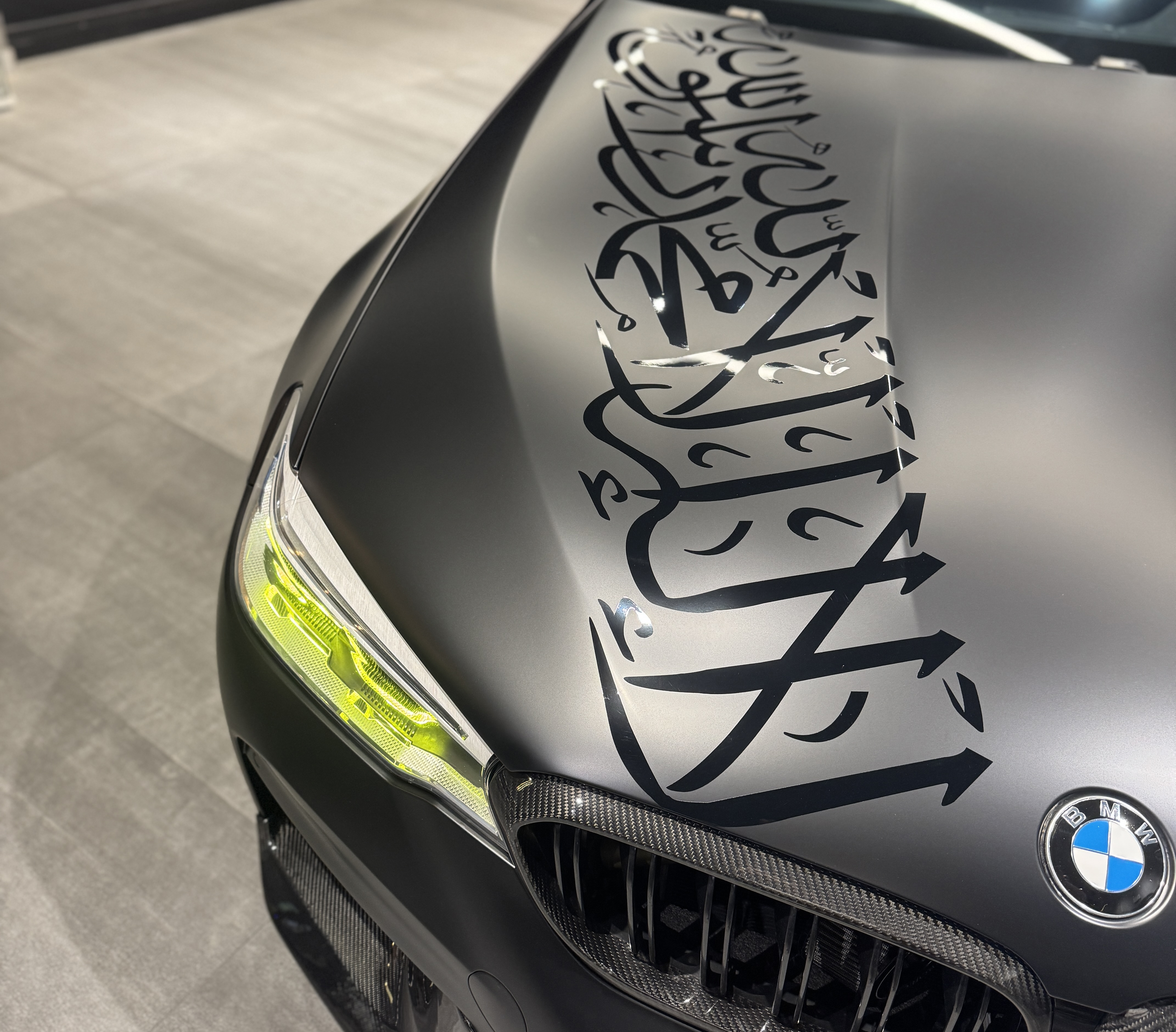 A car with a special custom design from 911 Motorworks